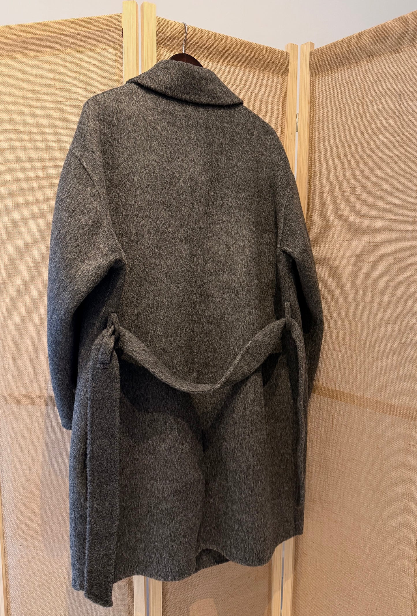 Grey Double Breasted Coat