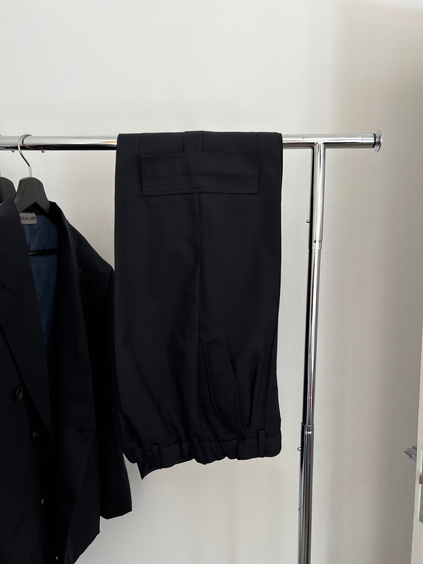 Straight Navy Cargo Pants